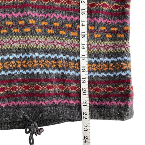 By Next Era Wool Blend Hoodie Sweater Multi Colored Striped Pattern Academia- M - Picture 7 of 8